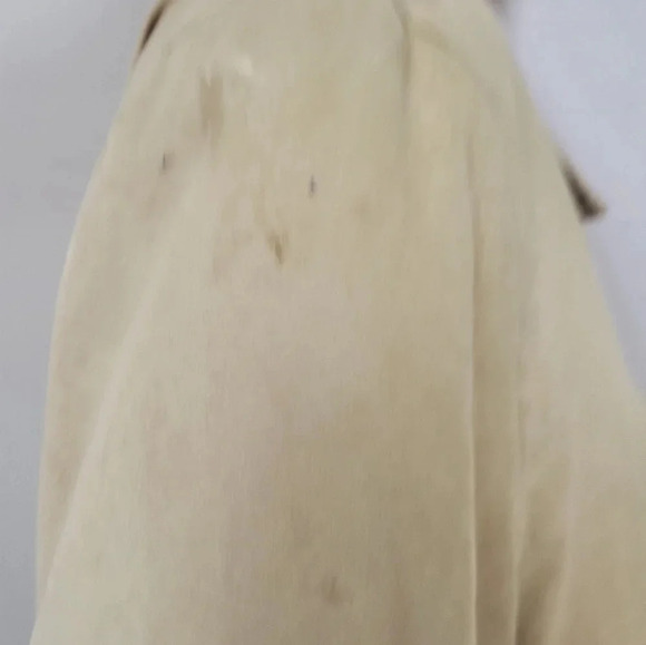 Outbrook Tan Rain Coat Large 12-14 Snap Button Front - Picture 2 of 7